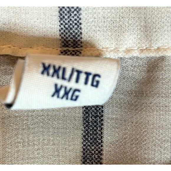 Sheer Plaid Button Up Shirt Long Sleeve‎ Top with Pocket Casual - Picture 6 of 6